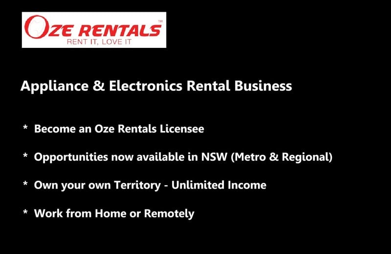 Oze Rentals - Consumer Goods Rentals - Join & Prosper - Be Your Own Licencee! Oze Rentals - Consumer Goods Rentals - Join & Prosper - Be Your Own Licencee!