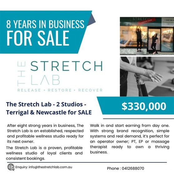Established Stretch & Recovery Studios - Work-Life Balance Business Established Stretch & Recovery Studios - Work-Life Balance Business