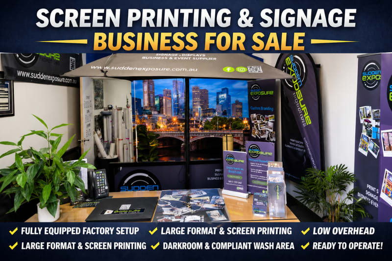 Turnkey Screen Printing & Signage Production Facility Turnkey Screen Printing & Signage Production Facility