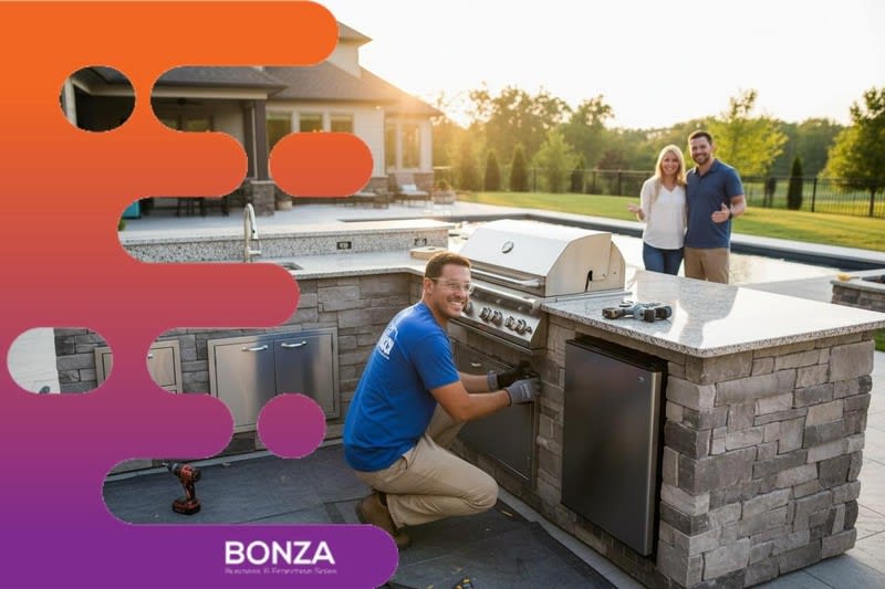 36642 Profitable Outdoor Kitchen Business - Custom Design And Installation