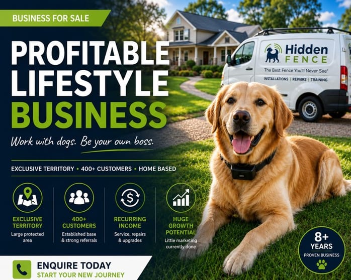 Flexible Lifestyle Business Exclusive NSW Pet Containment Territory Flexible Lifestyle Business Exclusive NSW Pet Containment Territory