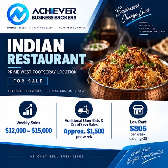 Profitable Indian Restaurant Prime West Footscray Location Low Rent & Strong Weekly Sales Profitable Indian Restaurant Prime West Footscray Location Low Rent & Strong Weekly Sales