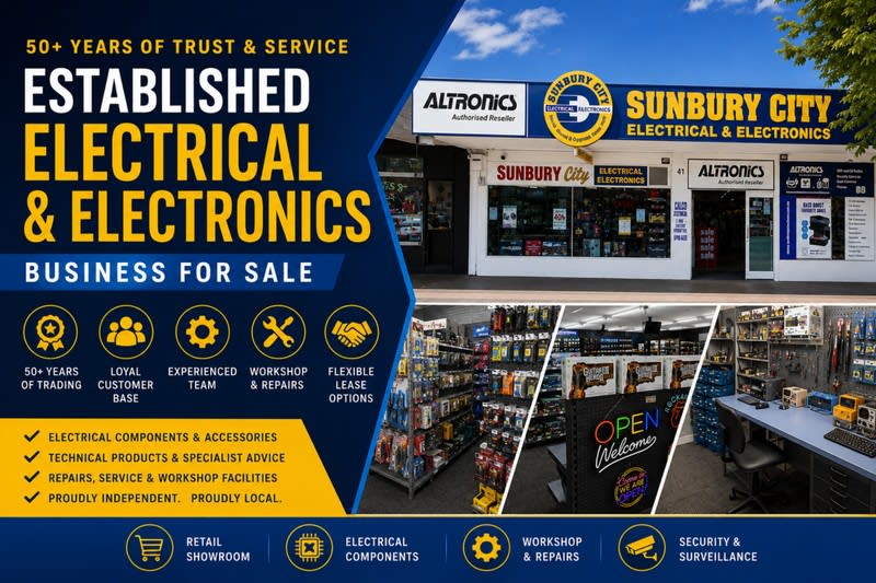 Established Electronics Retail Business | 50+ Years of Trading Established Electronics Retail Business | 50+ Years of Trading