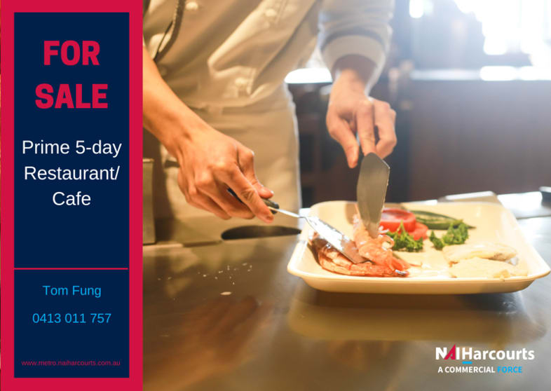 Business for Sale: Prime 5-Day Restaurant / Cafe Business for Sale: Prime 5-Day Restaurant / Cafe