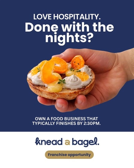 Franchisor: Knead a Bagel Goldfields - Bayside - Surf Coast - Peninsula Franchisor: Knead a Bagel Goldfields - Bayside - Surf Coast - Peninsula