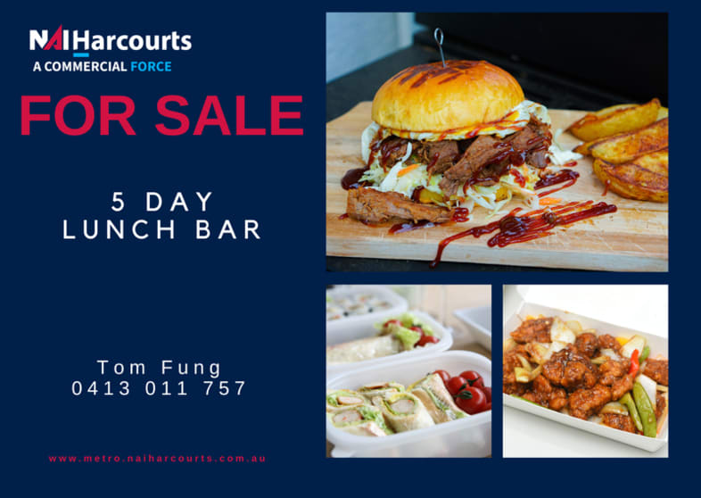 Prestigious 5-Day Lunch Bar in the Growing Forrestdale Industrial Area Prestigious 5-Day Lunch Bar in the Growing Forrestdale Industrial Area