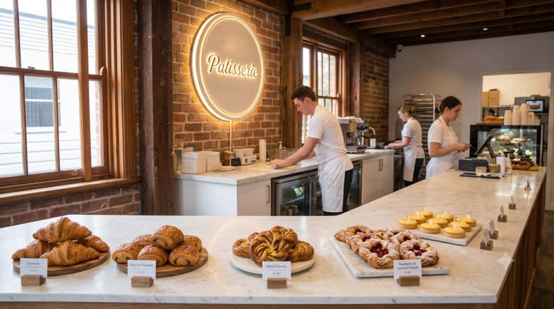 $18,300 Net Weekly Sales Established Patisserie, Fully Managed, Large Kitchen $18,300 Net Weekly Sales Established Patisserie, Fully Managed, Large Kitchen