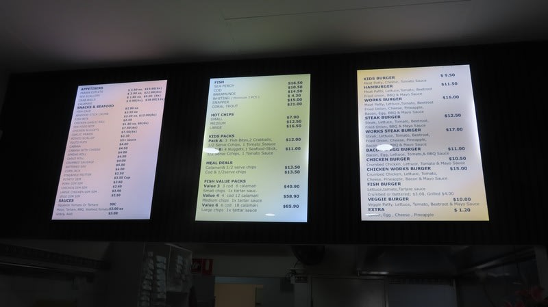 Fish 'N Chips/Burgers  No Near Opposition
