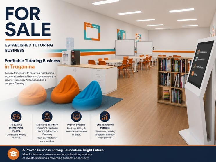 Established Tutoring Business in Truganina High Growth, Convenient Location Established Tutoring Business in Truganina High Growth, Convenient Location