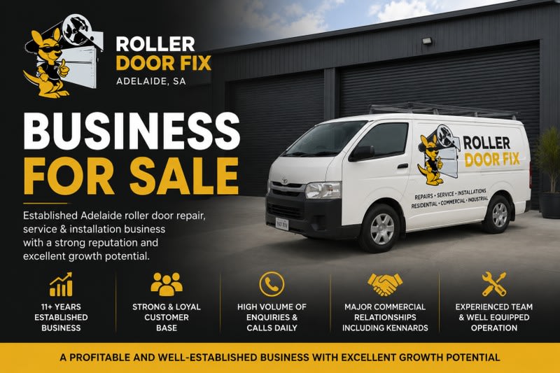 Established & Profitable Roller Door Repair, Service & Installation Business Established & Profitable Roller Door Repair, Service & Installation Business