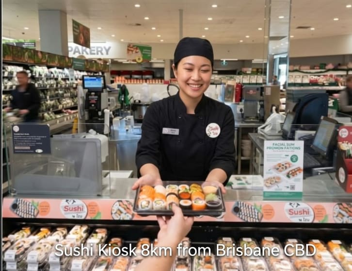 Sushi Franchise Inside Woolworths | Just 8km to Brisbane CBD | Net $3,300/Wk Sushi Franchise Inside Woolworths | Just 8km to Brisbane CBD | Net $3,300/Wk
