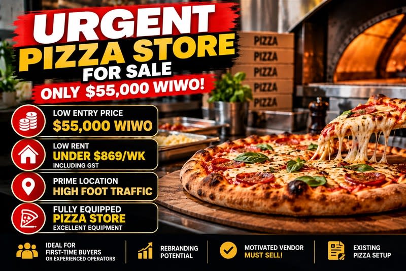 Urgent Sale  Pizza Store WiWo  Only $55,000!